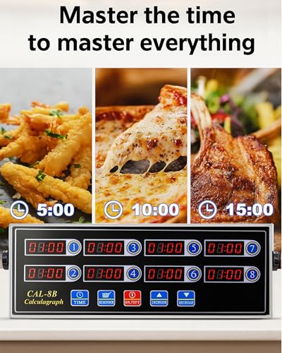 Commercial 8 Channels Digital Kitchen Timer