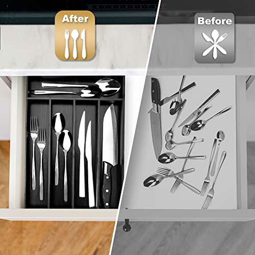 Bamboo Silverware Holder