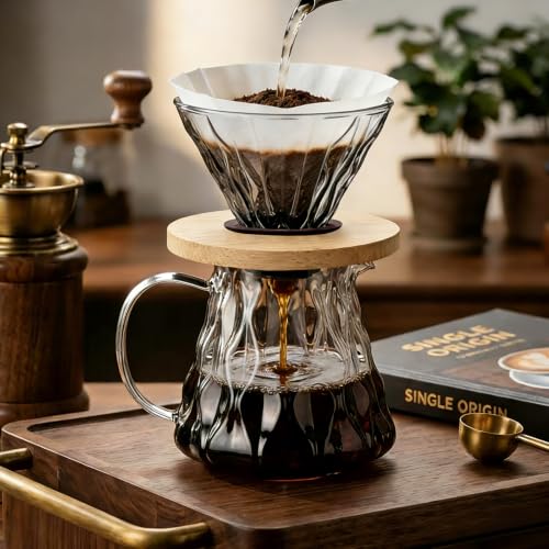 Glass Pour Over Coffee Maker Set