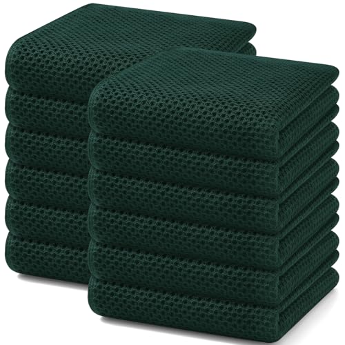 100% Cotton Waffle Weave Kitchen Dish Towels 12 (12 Count)