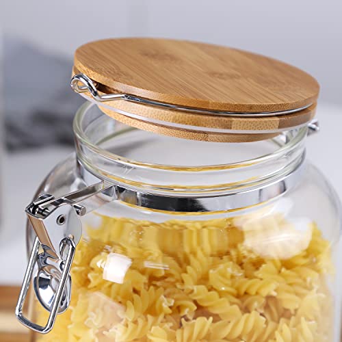 Clear Glass Cookies Jars with Airtight Lids (2 Count)