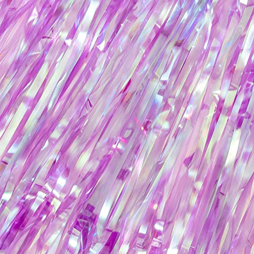 Iridescent Purple Foil Curtain (2 Count)