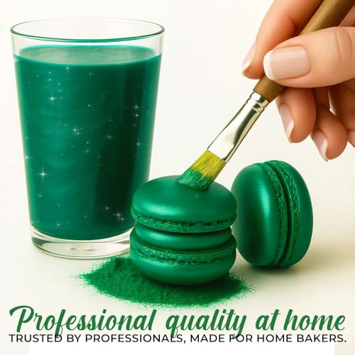 Dark Green Luster Dust Edible 20g