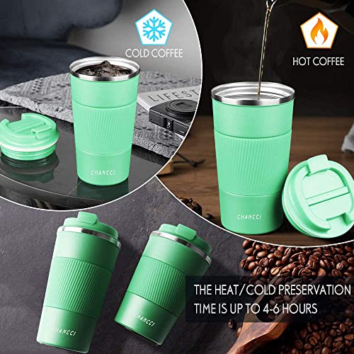Travel Coffee Mug Spill Proof Leakproof 12 oz Insulated Coffee Mug with Screw Lid (13 Ounce)