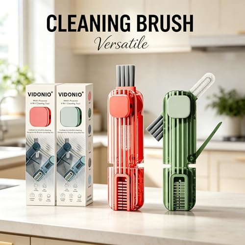 2Pcs 4 in 1 Cup Lid Gap Cleaning Brush Set (2 Count)