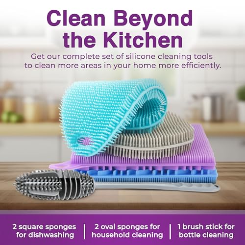 Silicone Dish Scrubber Sponges