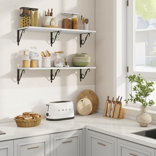12 Inch Deep Floating Shelves for Wall (2 Count)