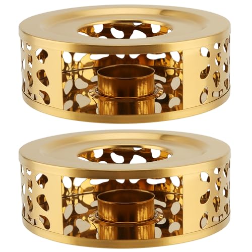 2 PCS Metal Teapot Warmer Base