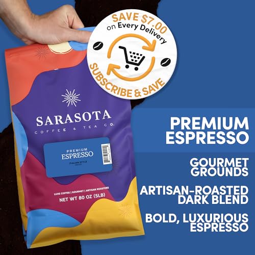 Sarasota Coffee Ground Espresso (80 Ounce)
