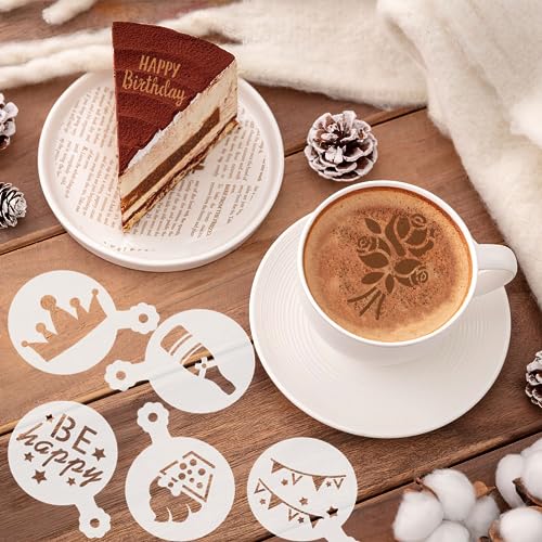Birthday Cookie Stencils 36 Pcs Reusable Templates for Cake Baking (36 Count)