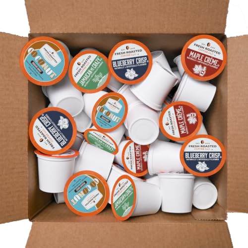 Fun Flavors Flavored Coffee Pod Variety Pack Flavored K (48 Count)