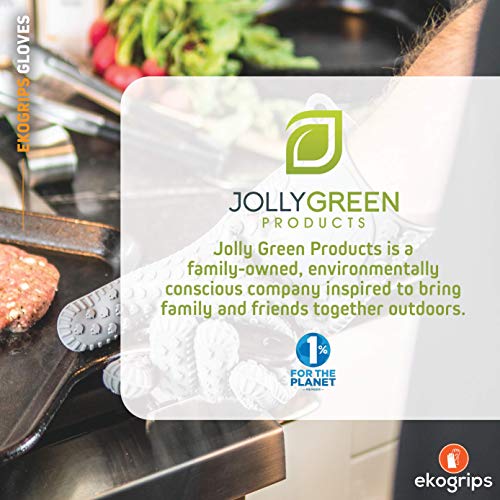 Ekogrips Premium Heat Resistant BBQ Grilling Gloves for Indoor and Outdoor Cooking (2 Count)