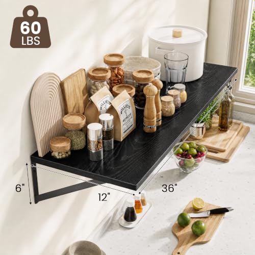 Wall Mounted Floating Shelves Set of 2 (2 Count)