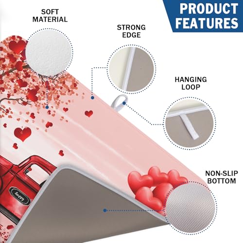 Valentine's Day Dish Drying Mats for Kitchen Counter