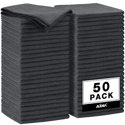 Microfiber Cleaning Cloth Grey 50PK (50 Count)