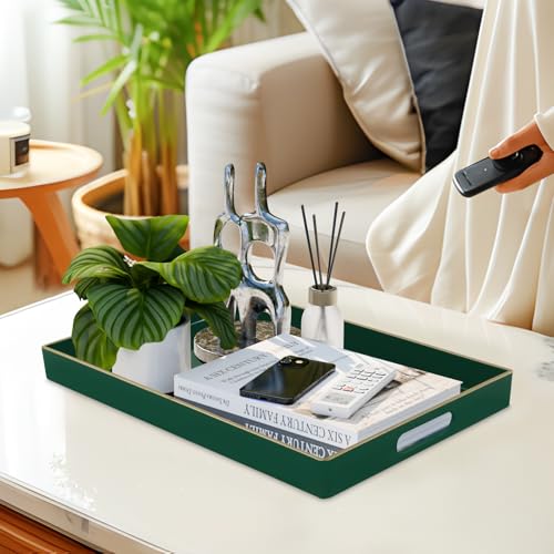Dark Green Decorative Tray for Ottoman