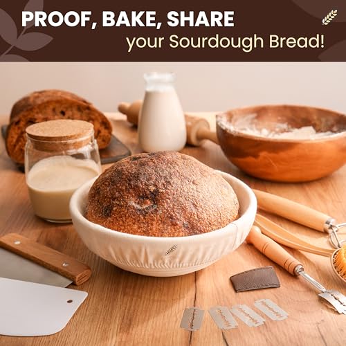 9" Sourdough Bread Proofing Basket Kit