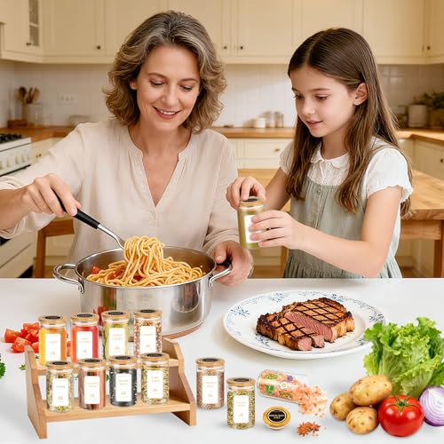 Spice Jars with Labels (35 Count)