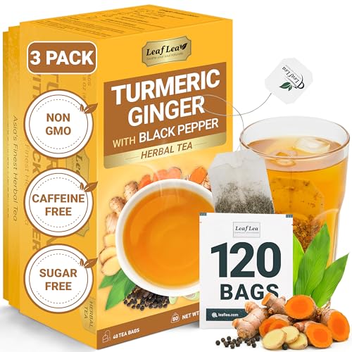 Turmeric Ginger Black Pepper Tea Bags (120 Count)