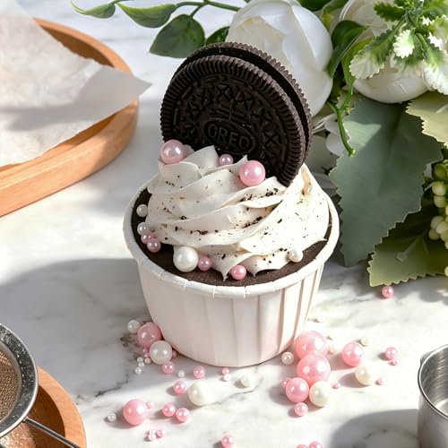 Pink White Pearl Sprinkles (4.6 Ounce)