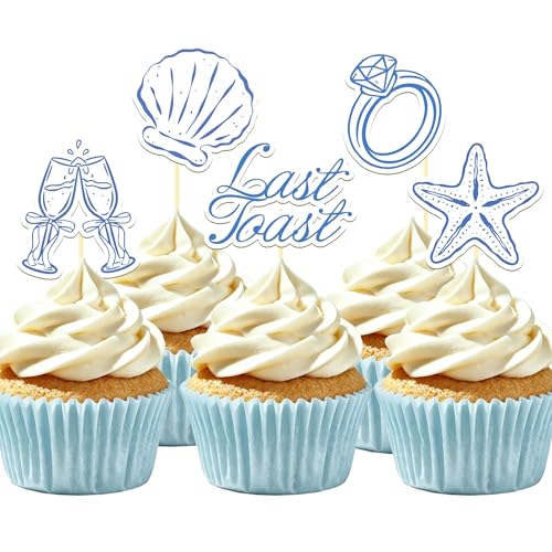 Last Toast on the Coast Cupcake Toppers (25 Count)