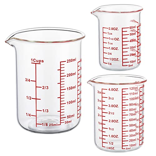 Glass Measuring Cups with Spouts