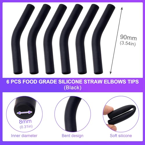 6Pcs Metal Straw Silicone Tips 5