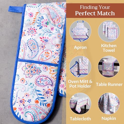 Double Oven Mitts 100% Cotton Double Oven Glove