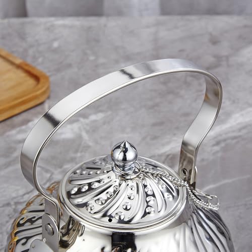 2000ml stainless steel antique style teapot