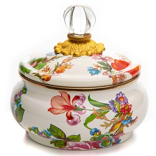 Enamel Squashed Pot