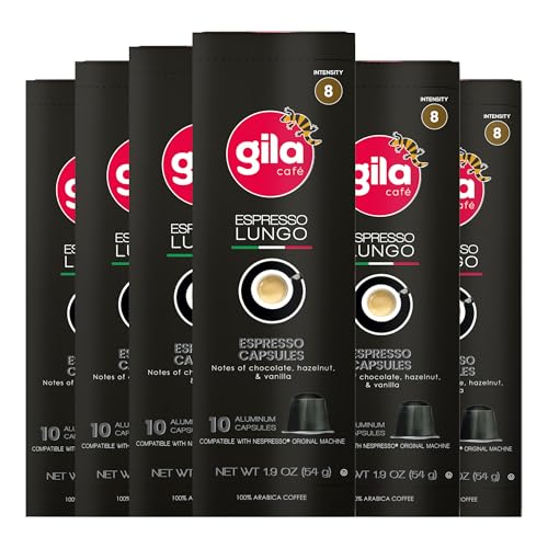 gila cafe Lungo Coffee Capsules (60 Count)