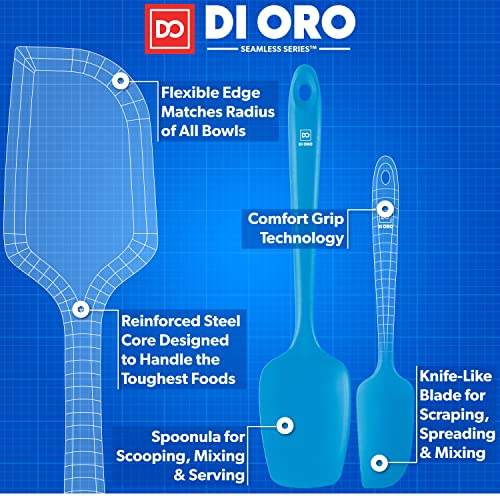 DI ORO Silicone Spatula Set (3 Count)
