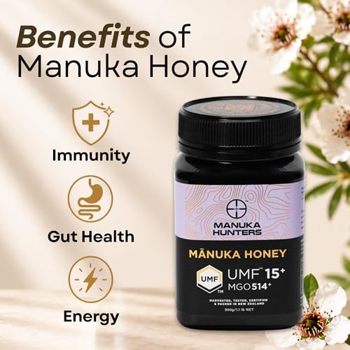 New Zealand Manuka Honey UMF 15+ (17.6 Ounce)