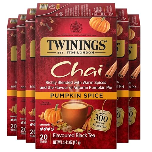 Pumpkin Spice Chai Black Spicy Tea Bags (120 Count)