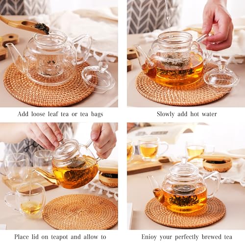 Glass Teapot with Removable Infuser