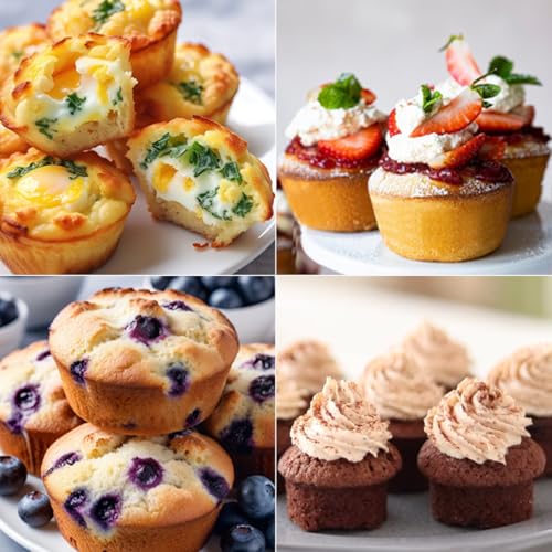 Silicone Muffin Pans for Baking (2 Count)