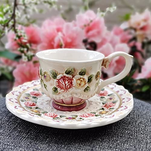 Utility Porcelain Tea Sets Tea Set for Adults Coffee Cup and Saucer Afternoon Tea Set British Royal Tea Set for Wome Wedding Gift Teapots