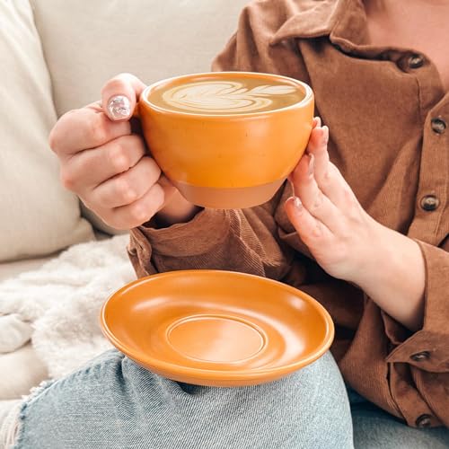 Mora Ceramic Latte Art Mug With Saucer