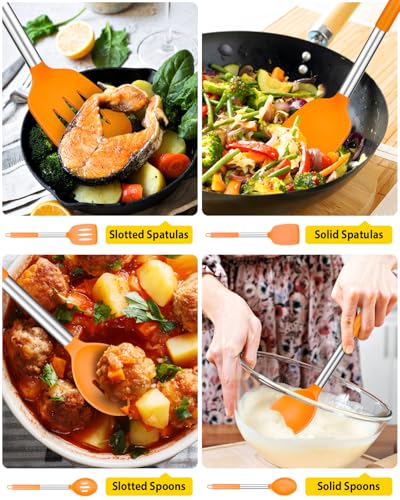Pack of 4 Silicone Cooking Utensils Set (4 Count)