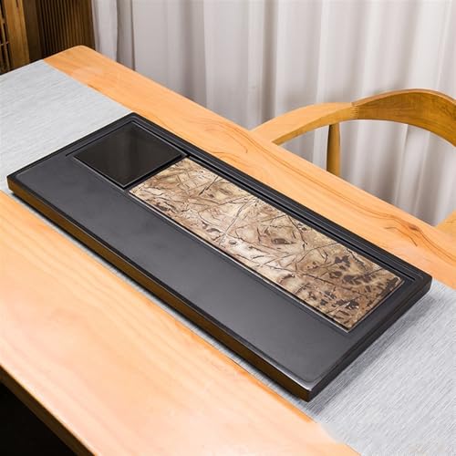 Tea Set Tea Tray Ebony Stone Whole Natural Stone Tea Sea Home Living Room Office Tea Set Tea Table Chinese Tea Set