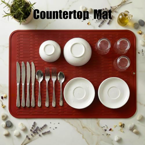 Silicone Dish Drying Mat for Multiple Usage