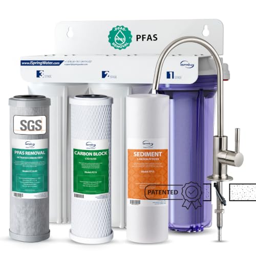 US31-PF 3-Stage Under Sink Water Filter System with Faucet, 1 Year