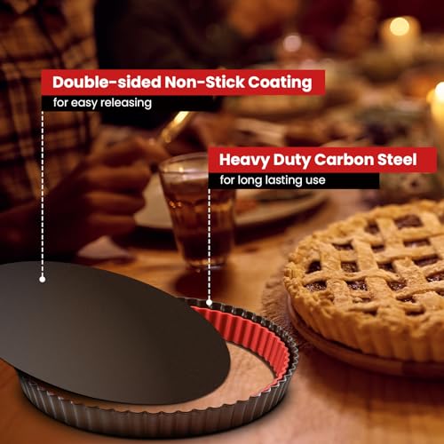 Tart Pan 9 Inch Removable Bottom