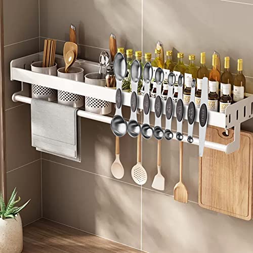 8 PCS Black Magnetic Measuring Spoons Set