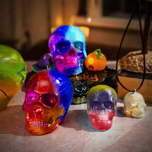 3D Skull Resin Molds (4 Count)