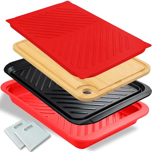 Grilling Prep and Serving Tray with Lid (2 Count)