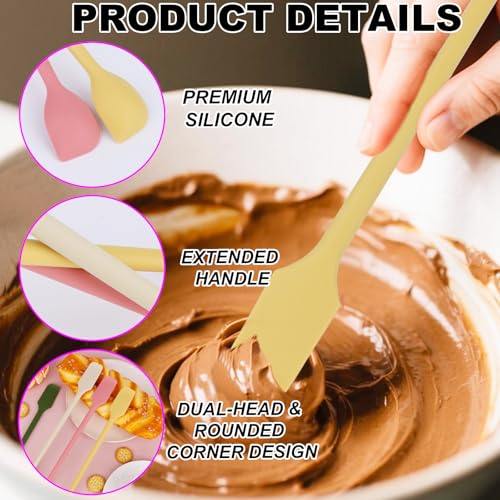 4pcs Mini Silicone Spatulas Set (4 Count)