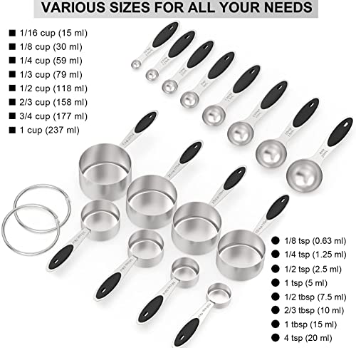 Measuring Cups & Spoons Set of 16