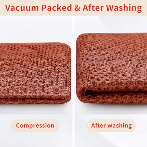 100% Cotton Oversized Waffle Weave Kitchen Towels 8 (8 Count)
