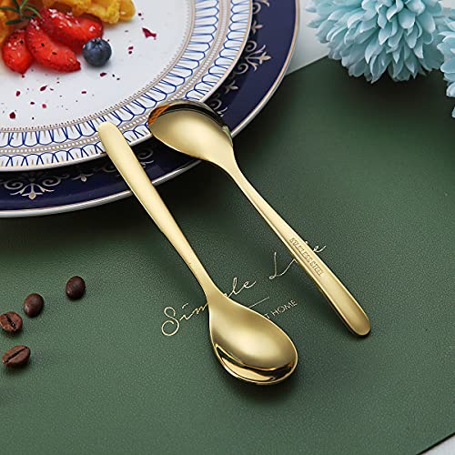 Gold Demitasse Espresso Spoons (6 Count)